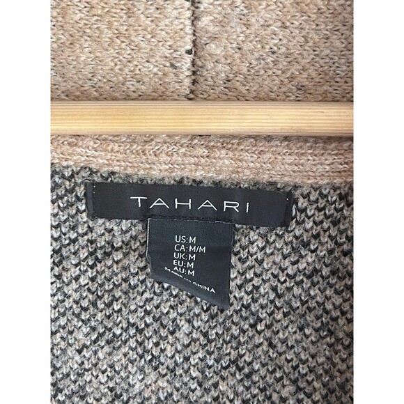 Tahari Western Tribal Print With Bohemian Flair Open Cardigan Medium Sweater - Picture 6 of 9